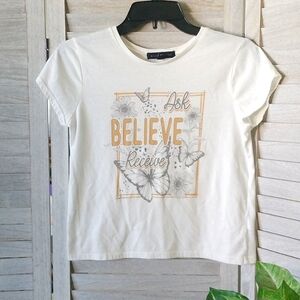 ⚜️ Girls Cropped Butterfly T-shirt